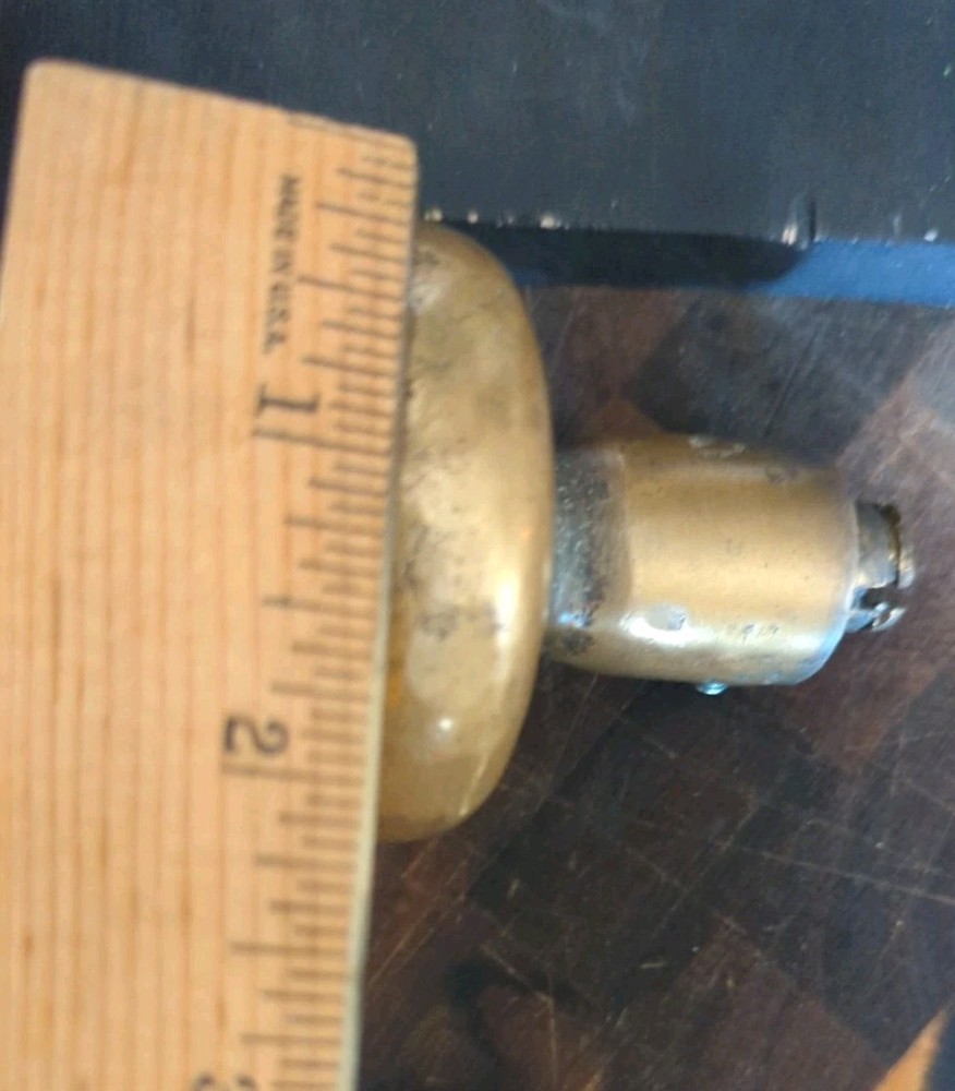 Antique Bronze pull front door knob Heavy **UNTESTED :-)**