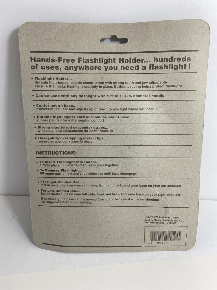 Flashlight Holder Hands-free Sears #993941