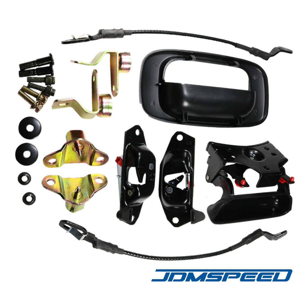 Rear Tailgate Latch Lock Handle Bezel Cable Kits for Chevy Avalanche Silverado