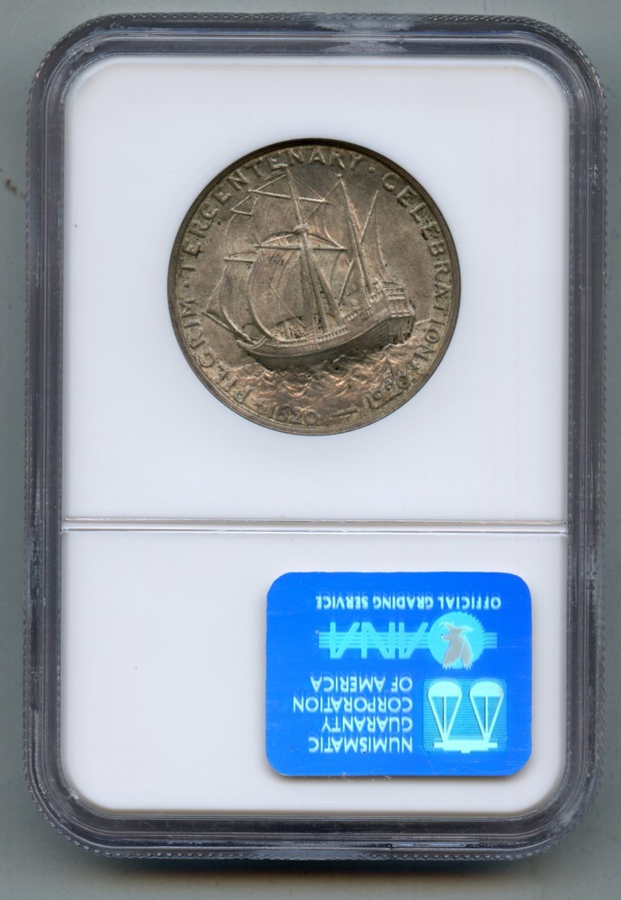 1920 Pilgrim Tercentenary Commemorative Silver Half Dollar NGC MS 64