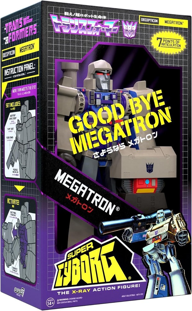 Super7 Super Cyborg Transformers Goodbye Megatron - 12" Action...