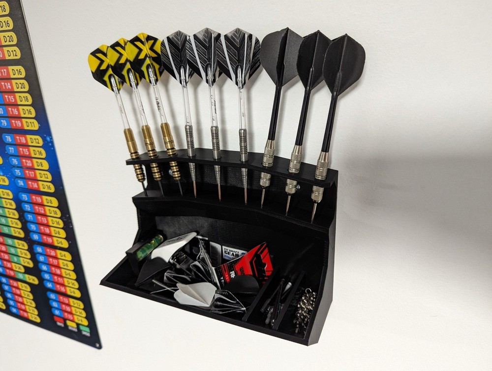 Dart mount / holder with extra storage