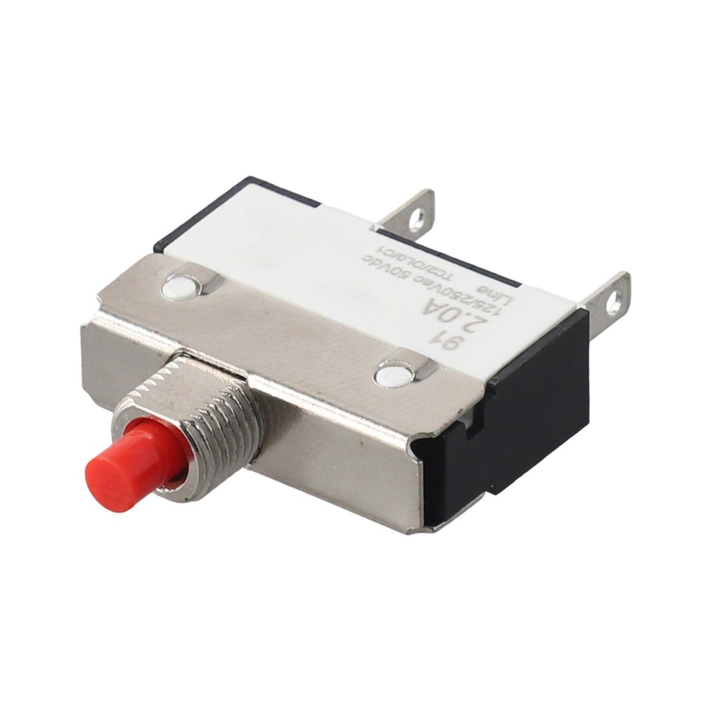 2A Manual Reset Thermal Switch for Overcurrent Protection in DC Circuits