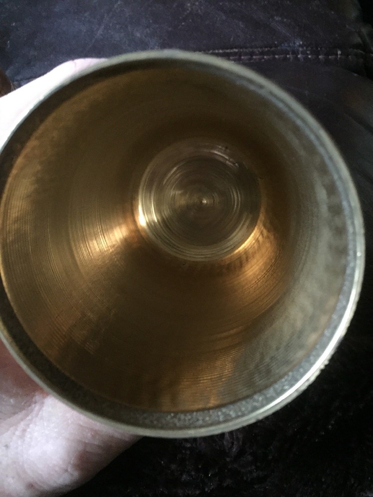 BIN Brass Bottle With Peacock Engraving
