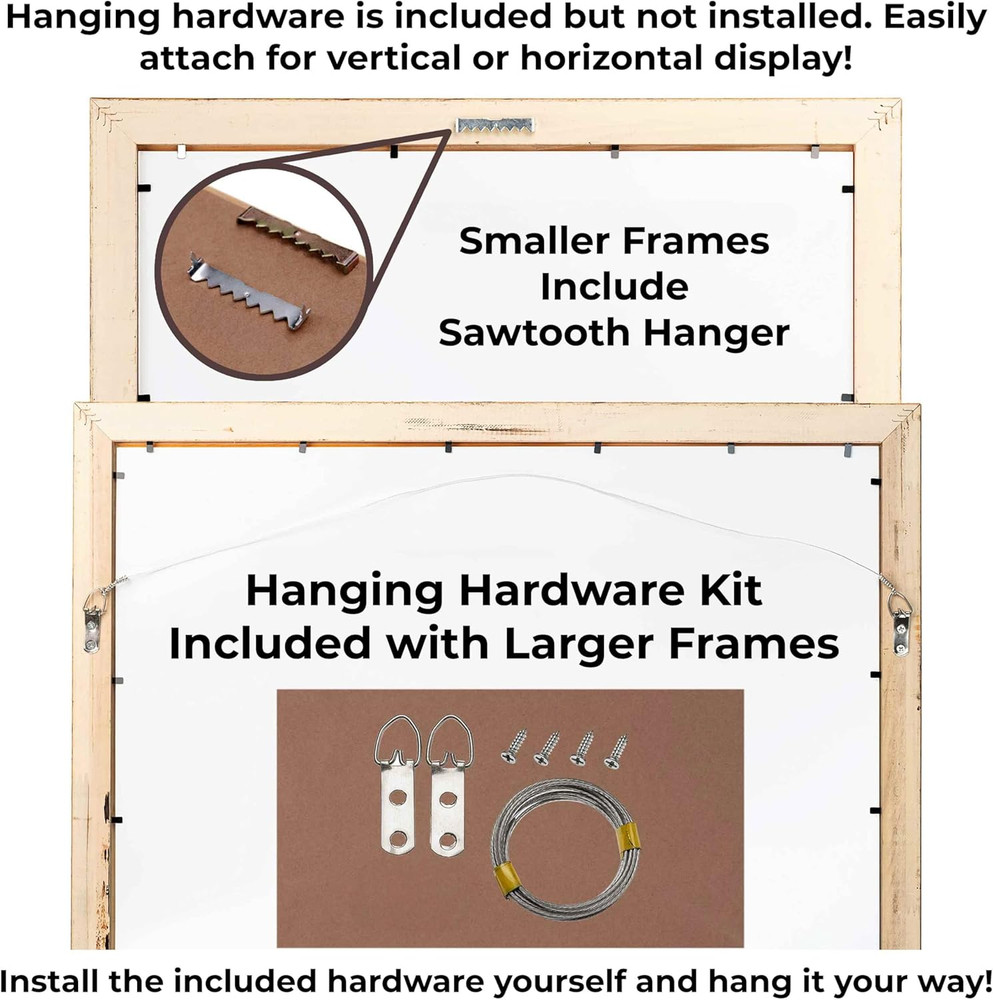 Custompictureframes 9X13 Stainless Silver Picture Frame - Solid Wood Silver Mode