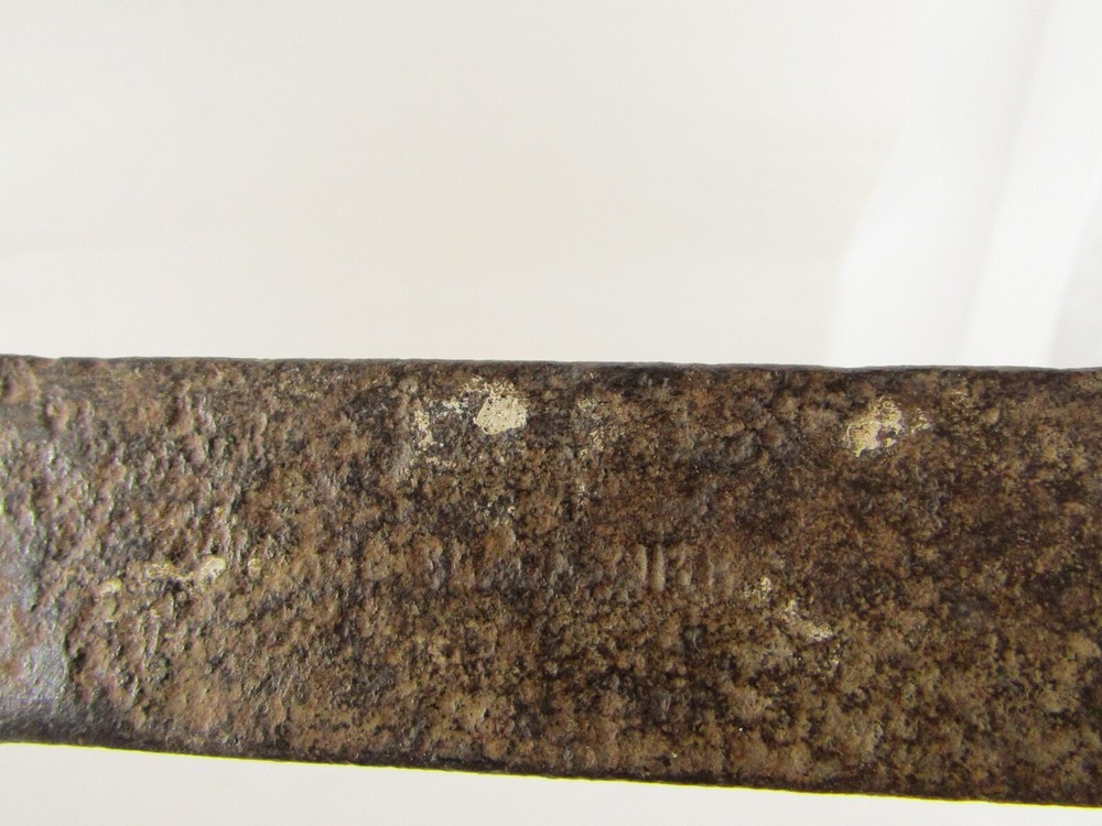 antique machete marked 21" long