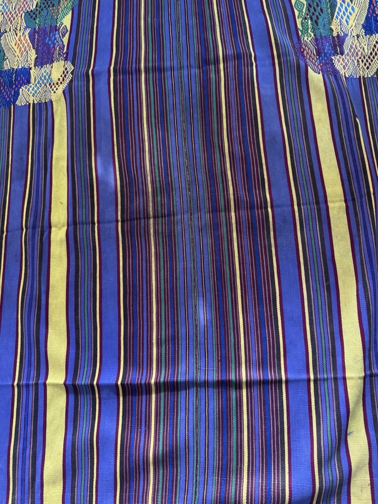 Primitive Peruvian Embroidered Textile Fabric