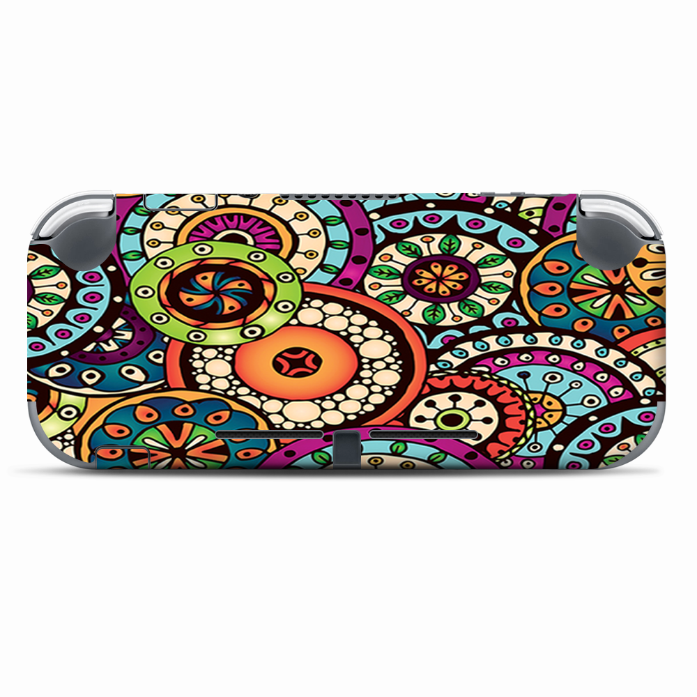 Skins Decals wrap for Nintendo Switch Lite - Ethnic Circles Pattern