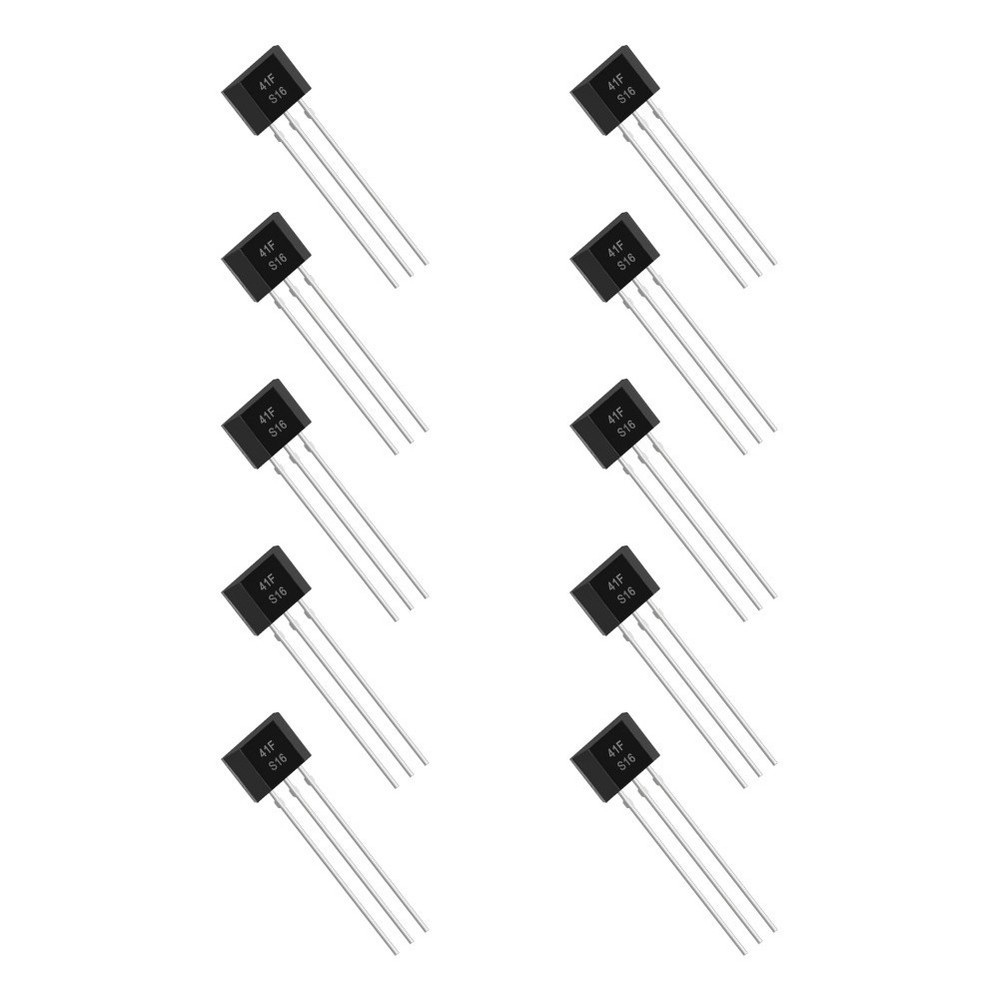 10pcs 41F Bipolar Hall Element Sensor for Motor Control and Speed Sensing