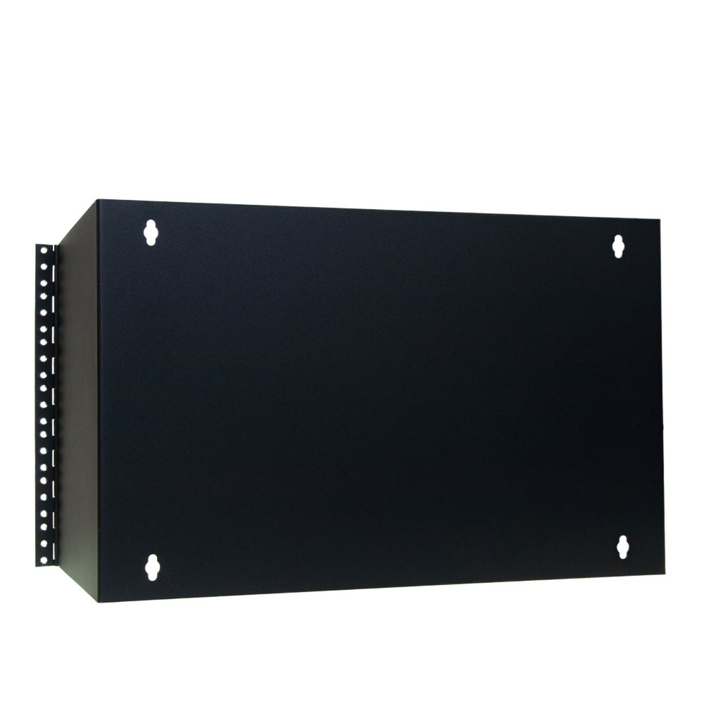 Rackmount Patch Panel Hinged Wall Bracket, 7U for Network Connections