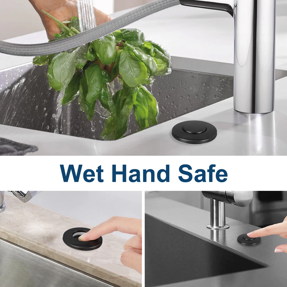 Garbage Disposal Air Switch Kit Stainless Steel Button For Garbage Disposal