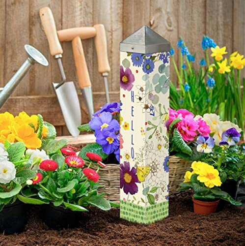 Studio M - 20" Art Pole - Summer Flowers