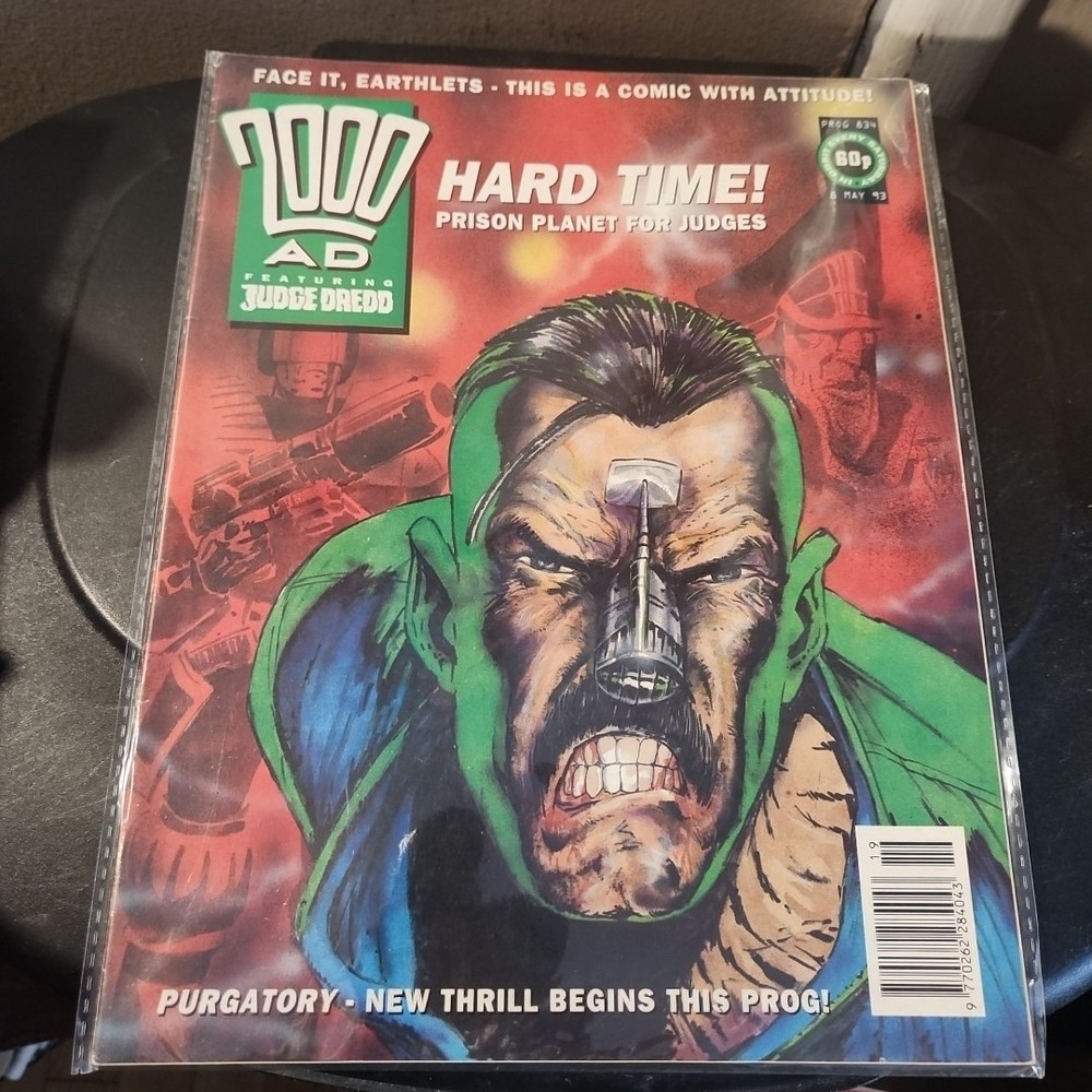 2000AD Comic Issue Prog #834 08/05/93 May 8th 1993 The Chieftain vs Dredd!