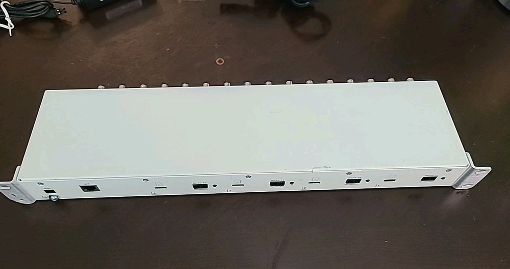 Axis M7016 16 CH CCTV Video Encoder w/ Power Cable & Rack Ears Tested & Working