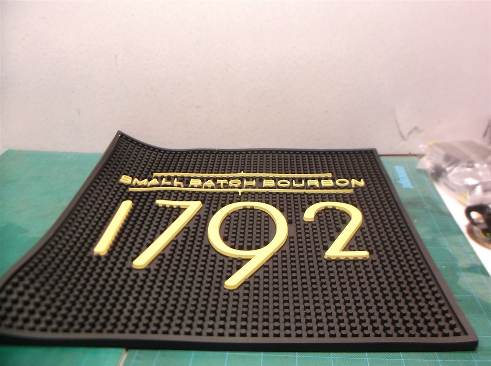 1792 small batch bourbon bar mat 15" 15" square