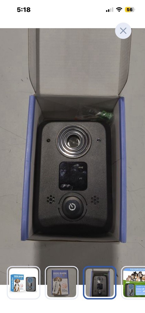 Anti Barking Device USB Rechargeable Adjustable Frequency LED Screen Easy Use