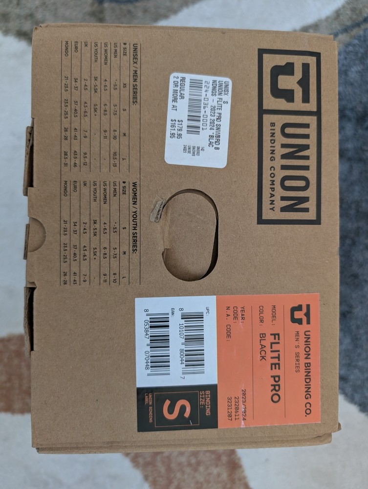 Union Binging Co Flite Pro Black
