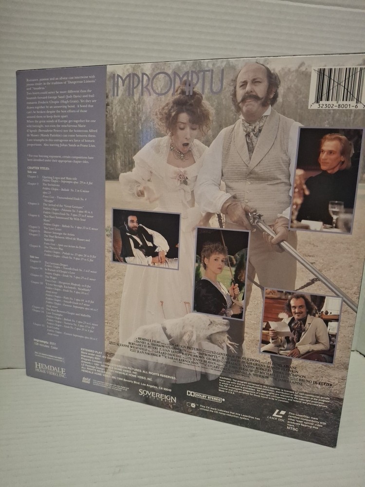Impromptu (1991 Laserdisc) Judy Davis,gr