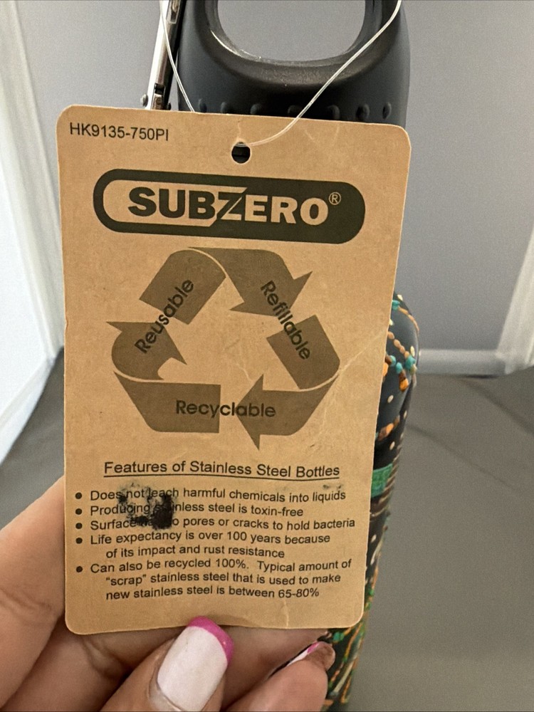 Sub Zero Water Bottle With Hand Painted Design