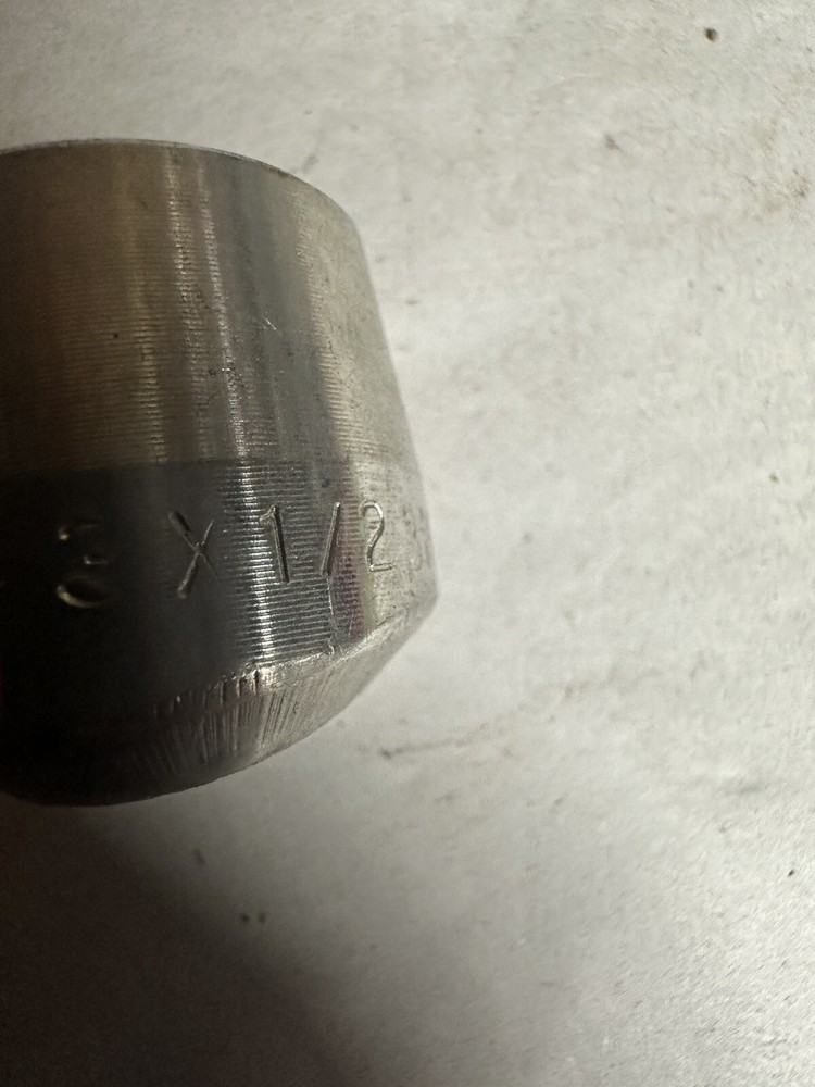 3X1/2 Weld In Tap SS 1/2 Pipe Thread