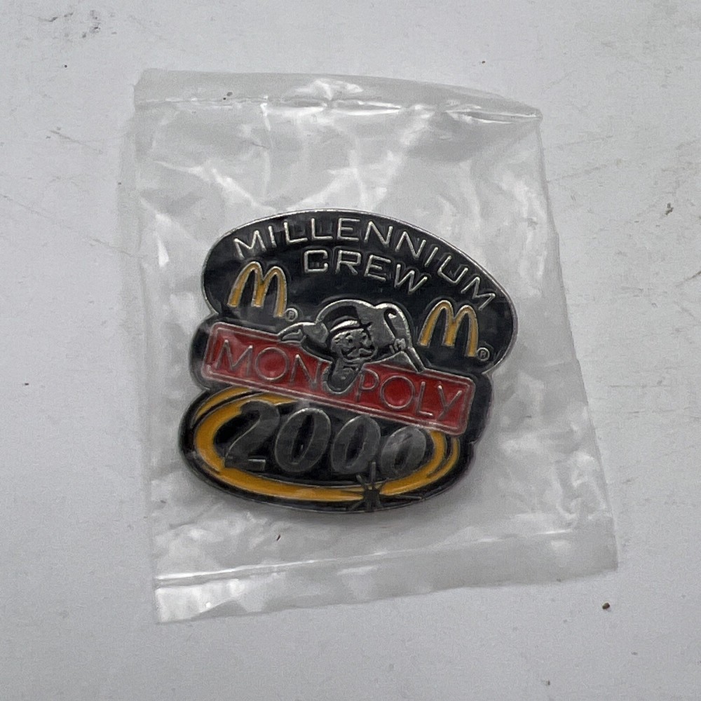 MCDONALDS MILLENIUM CREW MONOPOLY 2000 LAPEL PIN HAT PIN