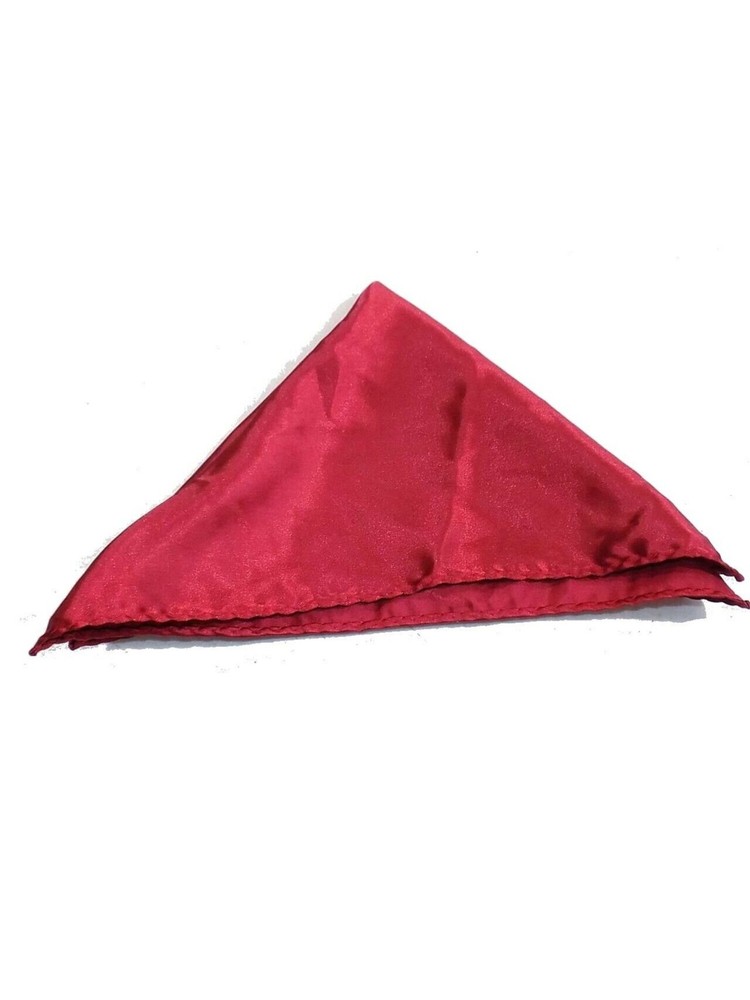 ALFANI Mens Red Solid Pocket Square