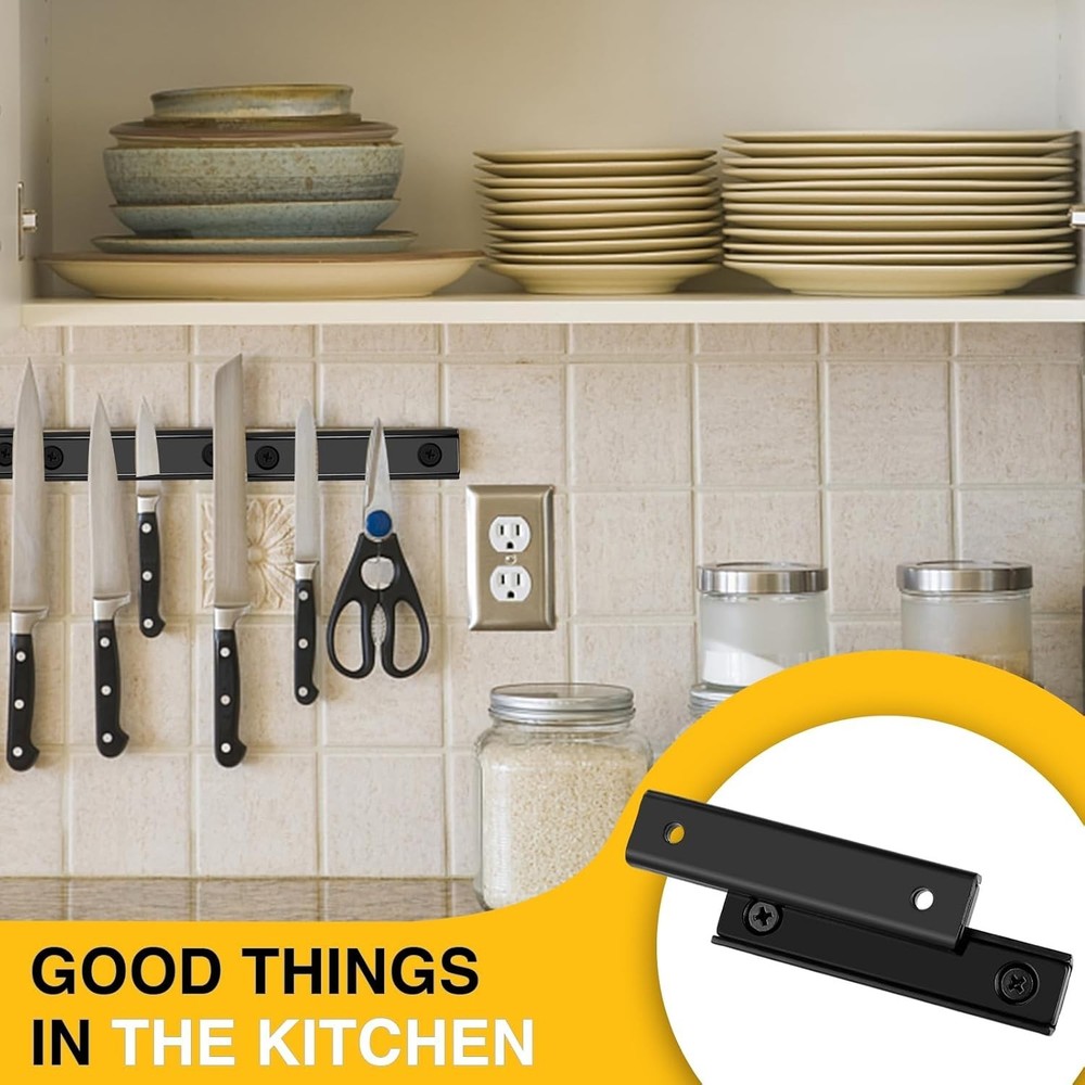 8-Pack Neodymium Rectangular Magnets with 80LBS Pulling Force for Diverse Use