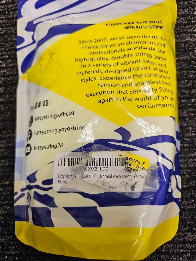 Kitty String First Class 100 Pack Yo-Yo String Normal YoYo String Yellow