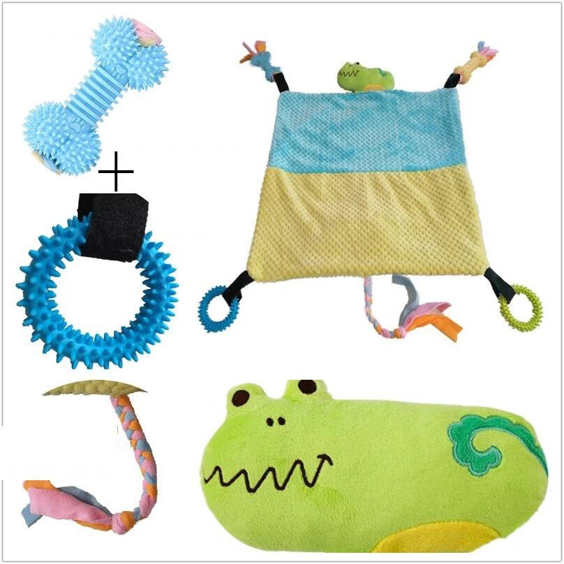 BULPET Dog Bed Cat Mat With Training Interactive Toys For Small Medium Pets