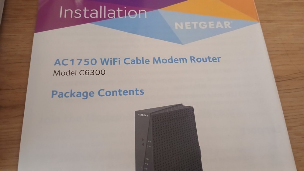 Net Gear C6300 Cable Modem Router