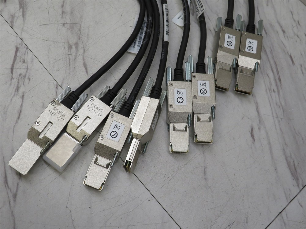 8x Genuine Cisco STACK-T2-50CM Stackwise Stacking Cable 50CM