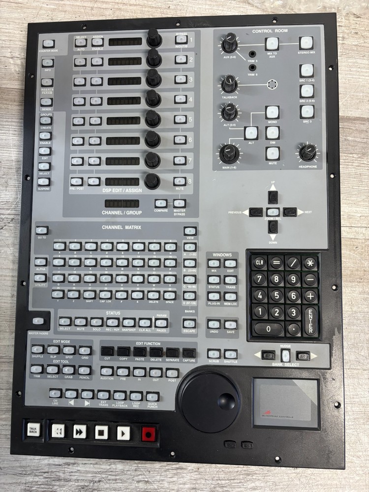 Digidesign Avid Pro Control Main Unit Top Right Panel w/ Transport
