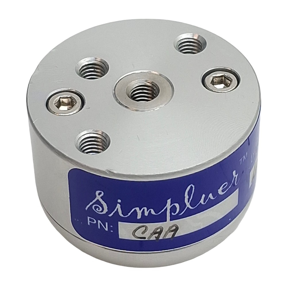 Blockwise CAA Simpluer Panel-Mount Luer Fitting Quick Connector, 80psi, #10-32