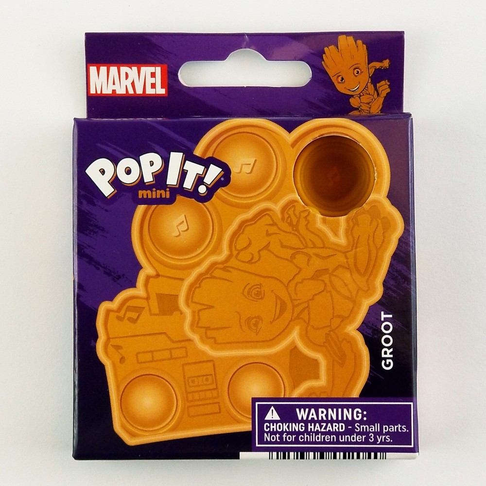 Groot Pop It Mini & Chain Marvel Fidget Toy