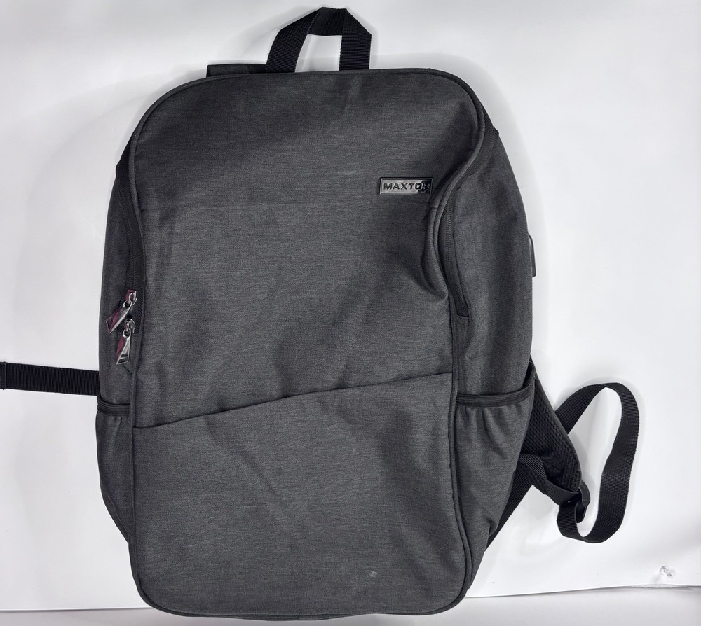 MAXTOP Deep Storage Laptop Backpack with USB Charging Port Water Resistant