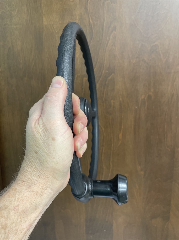 High density mobile storage system steering wheel handle