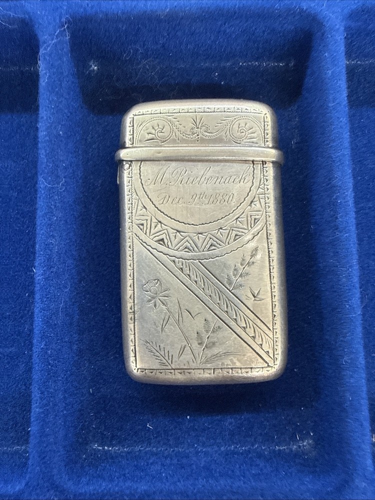Antique Sterling Silver match safe