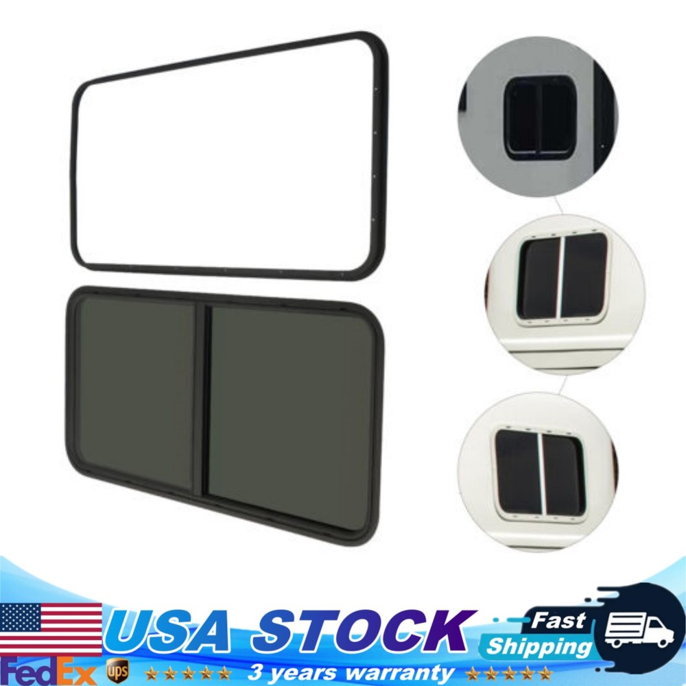 RV Window Horizontal Sliding Windows Multiple Wall Thicknesses Waterproof
