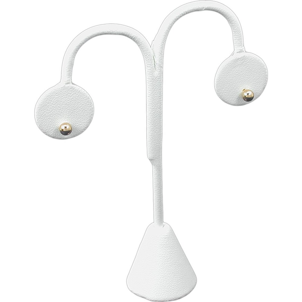 White Leatherette Large Jewelry Display 8 Pc Set