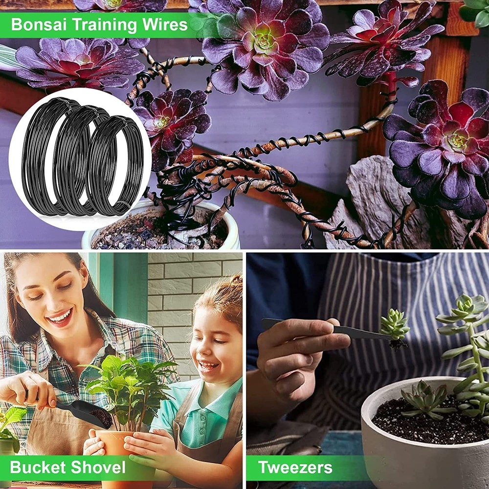 Bonsai Tools Kit- 24 PCS Bonsai Tree Kit Tools for Beginners, Bonsai Tool Set...