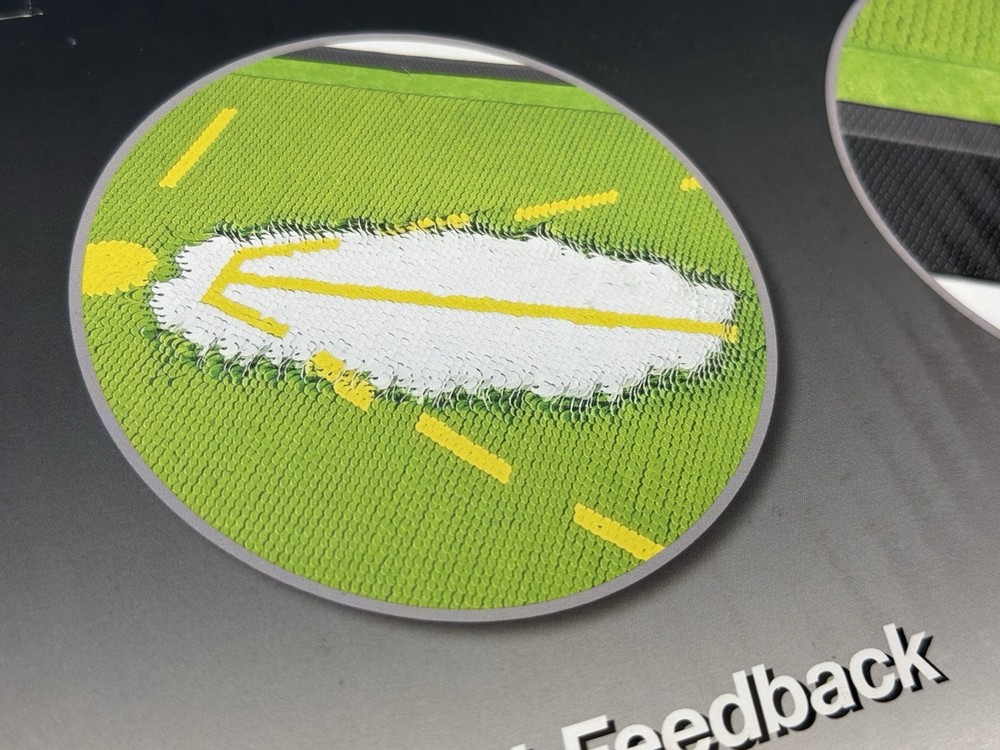 Golf Strike Mat Bead Display Track Beginner Training Trace Detection Pad Swing
