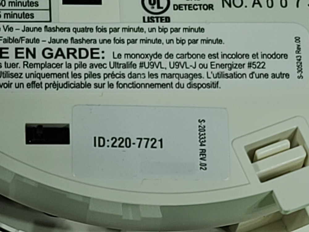 DSC Carbon Monoxide Detector PG9913
