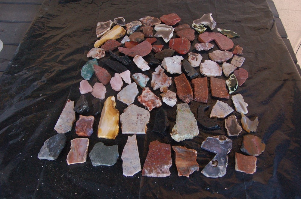 Miscellaneous Jasper, Agate and Marble Slabs, End Cuts Ect.