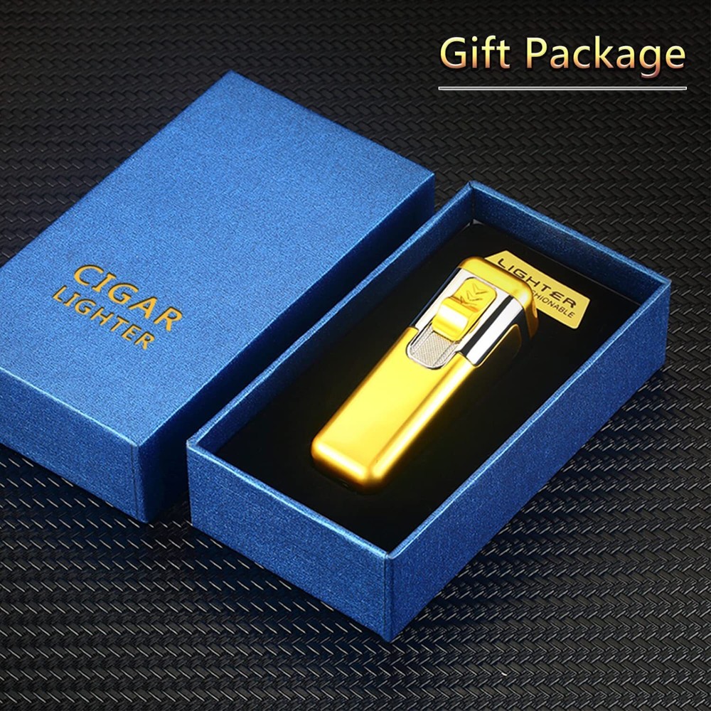 1-2PCs Torch Lighter Quad Jet Lighter Flame Butane Lighter Refillable Adjustable