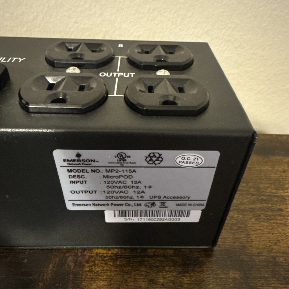 Emerson Liebert Micropod AC Power System MP2-115A
