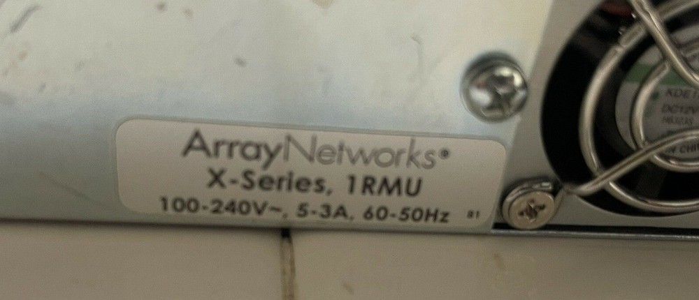 ARRAY NETWORKS X-SERIES SPX2000 UNIVERSAL ACCESS CONTROLLER