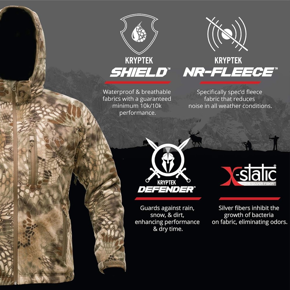 Kryptek Vellus Jacket Highlander Medium - NEW NWT