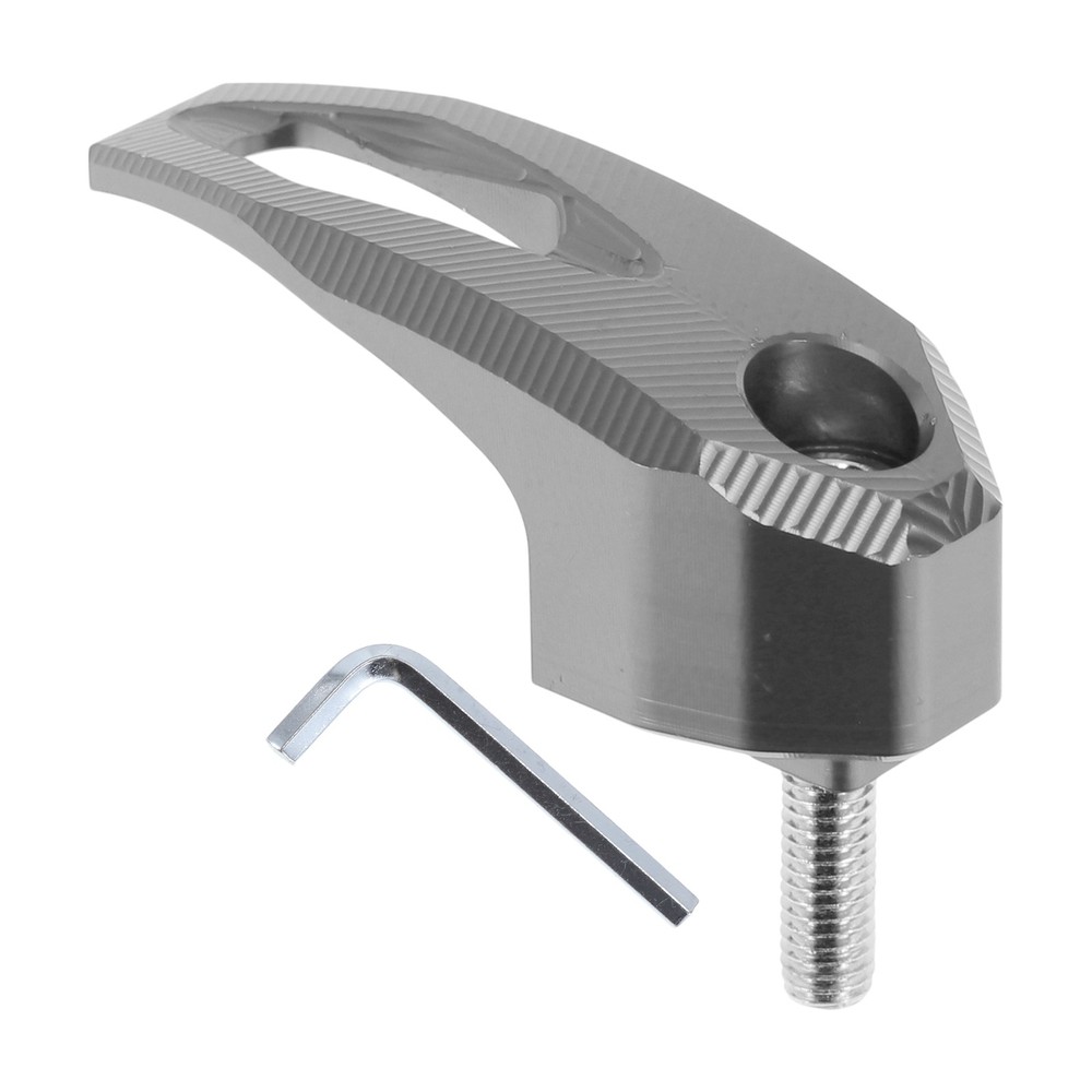 Rectangular motorcycle hook with screw and key for 1 set