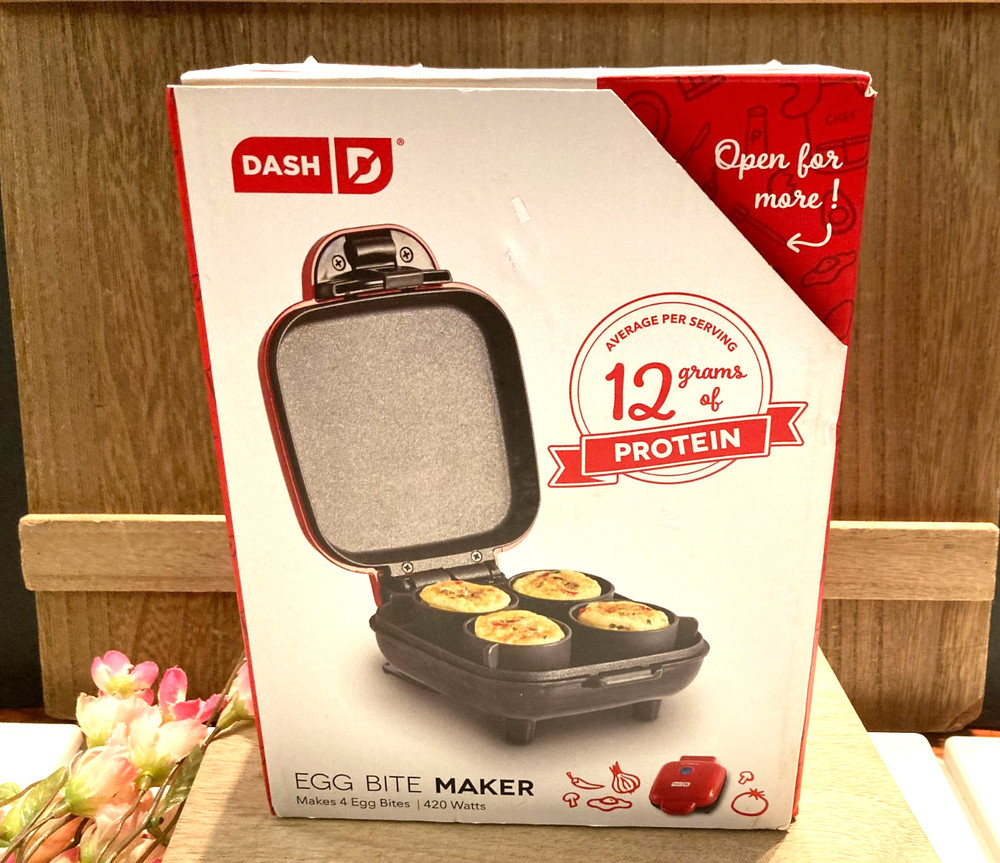 DASH EGG BITE , CHEESECAKE, CUSTARD BITE MAKER /  COOKER ~ Red , NEW