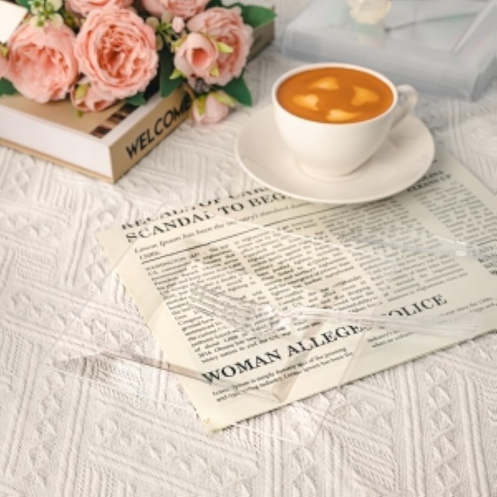 6.5 Inch Square Clear Plastic Plates for Dert & Appetizer, Durable